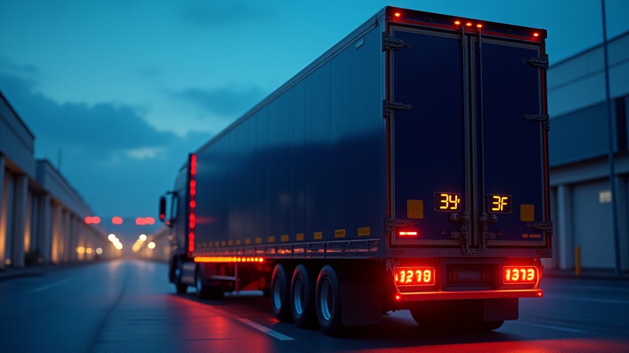 Modern Kraig's Trucking refrigerated trailer with precision digital control unit